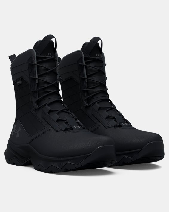 Men's UA Stellar G2 Waterproof Tactical Boots, Black, pdpMainDesktop image number 3
